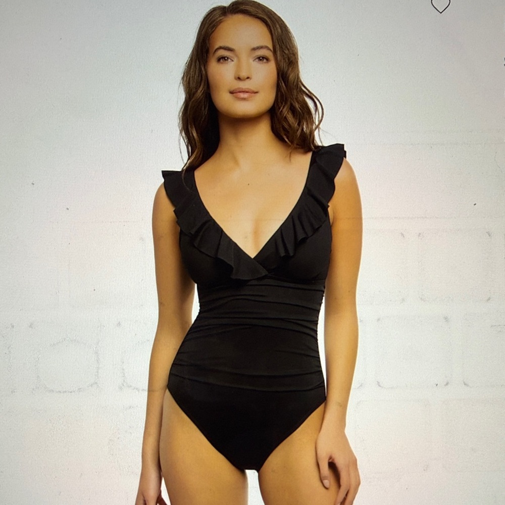 Cerulean Sea Ruffle One Piece Swimsuit